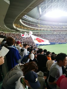 侍ジャパン応援風景