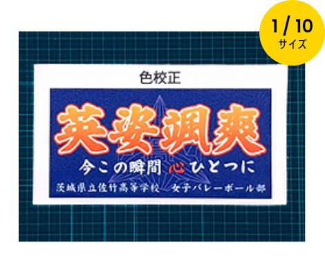 DIC、PANTONEのカラーガイドで指定する