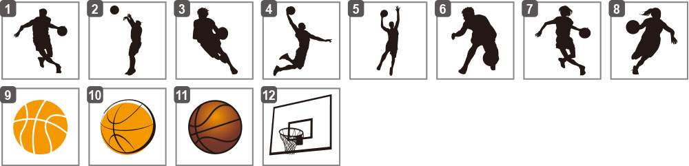 バスケットボール イラストサンプル