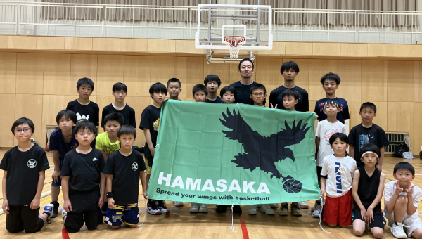 横断幕　制作実例　バスケットボール