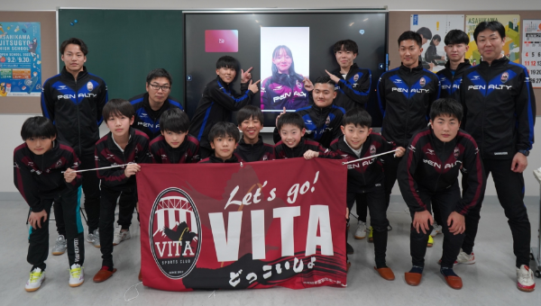 横断幕　制作実例　サッカー